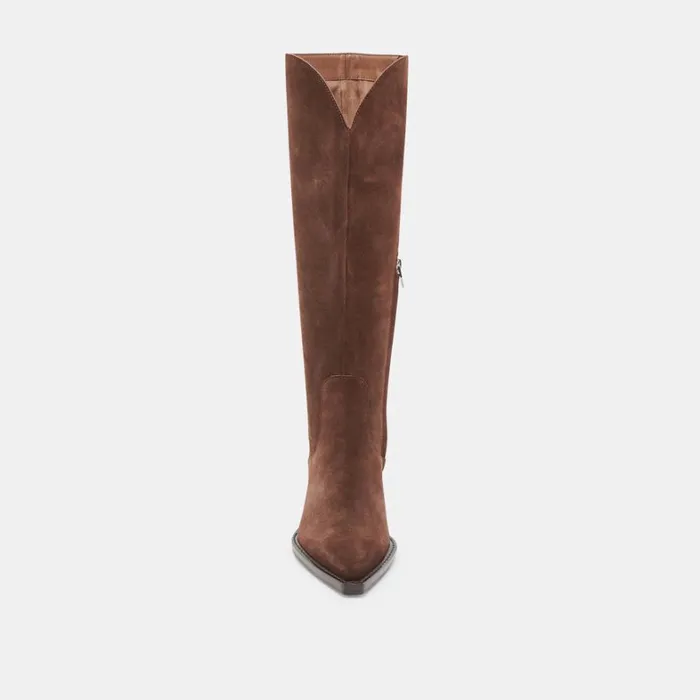 Boots and Booties Women Dolce Vita Raj Boots Dk Brown Suede