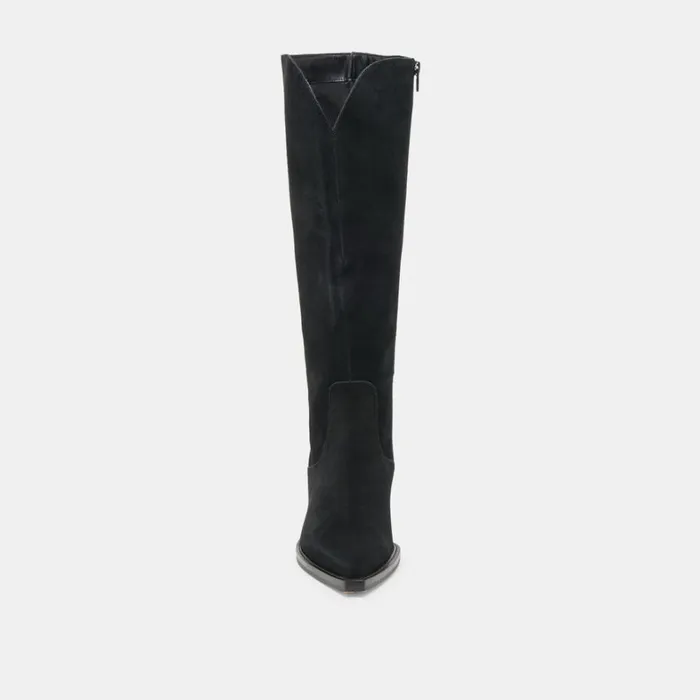 Boots and Booties Women Dolce Vita Raj Extra Wide Calf Boots Onyx Suede