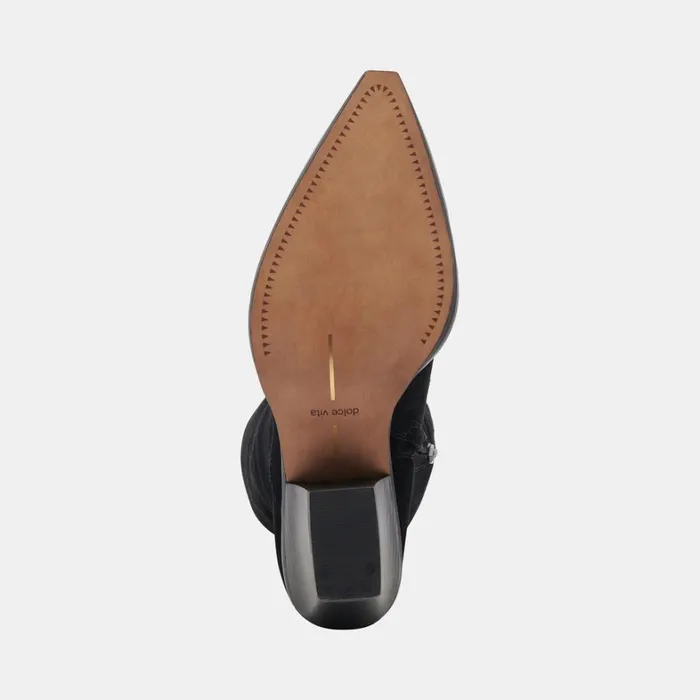 Boots and Booties Women Dolce Vita Raj Extra Wide Calf Boots Onyx Suede