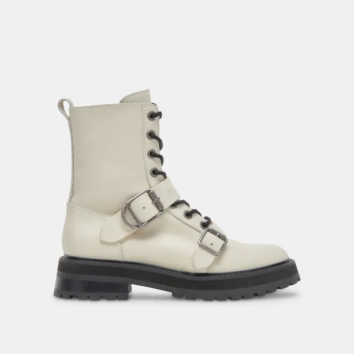 Boots and Booties Women Dolce Vita Ronson Boots Off White Leather