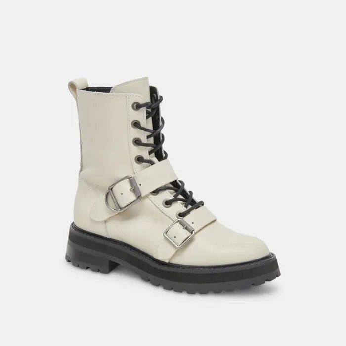 Boots and Booties Women Dolce Vita Ronson Boots Off White Leather