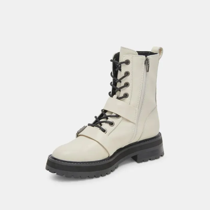 Boots and Booties Women Dolce Vita Ronson Boots Off White Leather