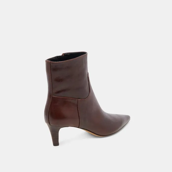 Boots and Booties Women Dolce Vita Sondra Booties Mahogany Leather