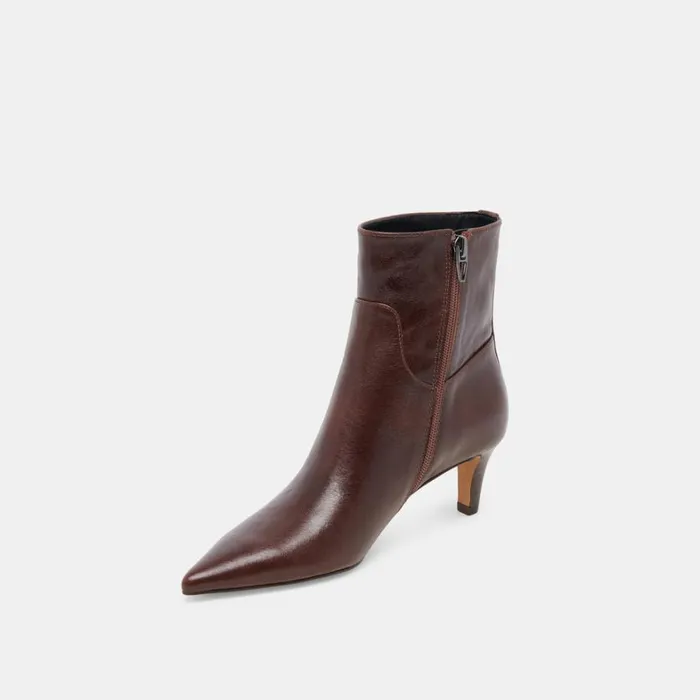 Boots and Booties Women Dolce Vita Sondra Booties Mahogany Leather