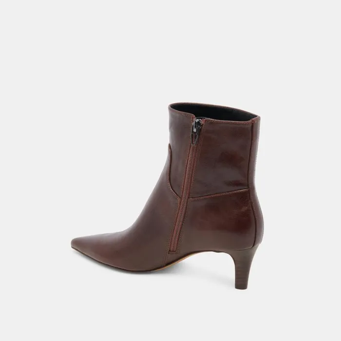 Boots and Booties Women Dolce Vita Sondra Booties Mahogany Leather