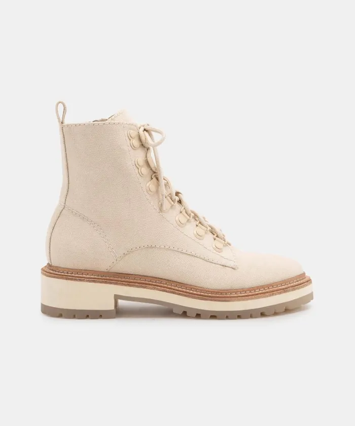 Boots and Booties Women Dolce Vita Whitny Boots Sandstone Canvas