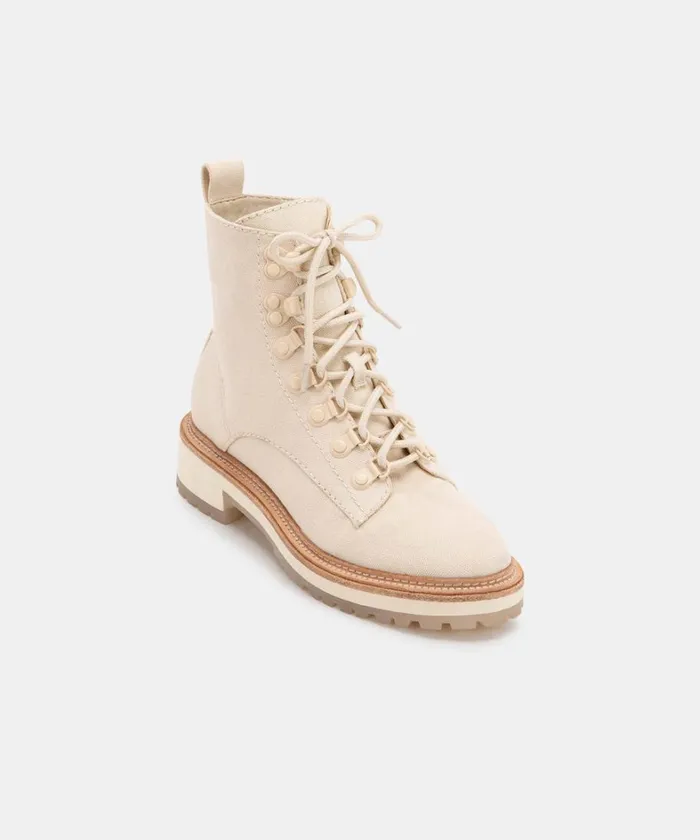 Boots and Booties Women Dolce Vita Whitny Boots Sandstone Canvas