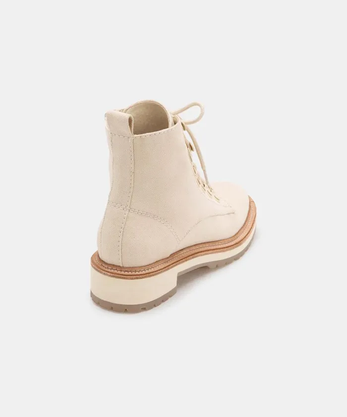 Boots and Booties Women Dolce Vita Whitny Boots Sandstone Canvas