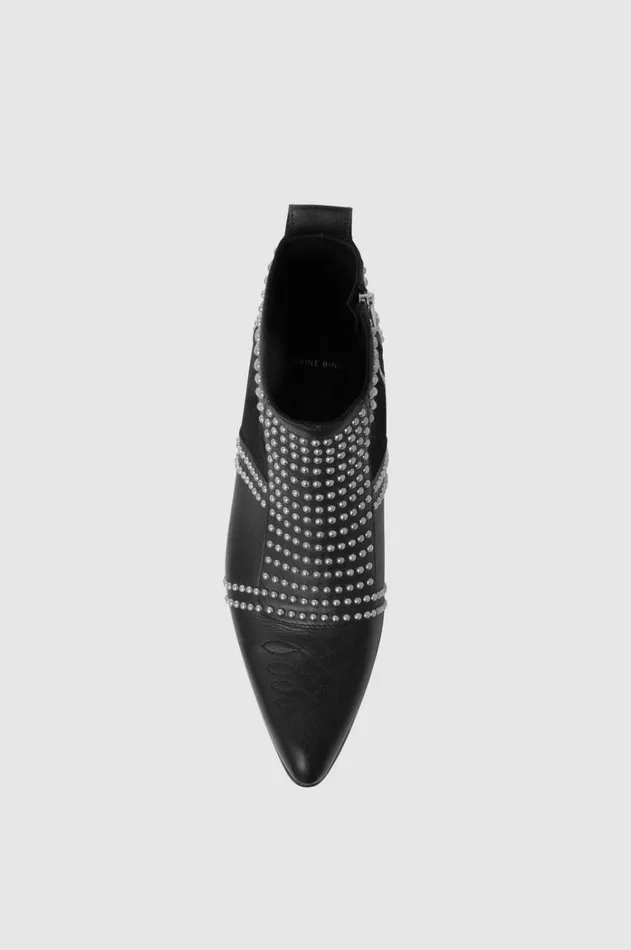 Boots Women ANINE BING Charlie Boots 8211 Silver Studs