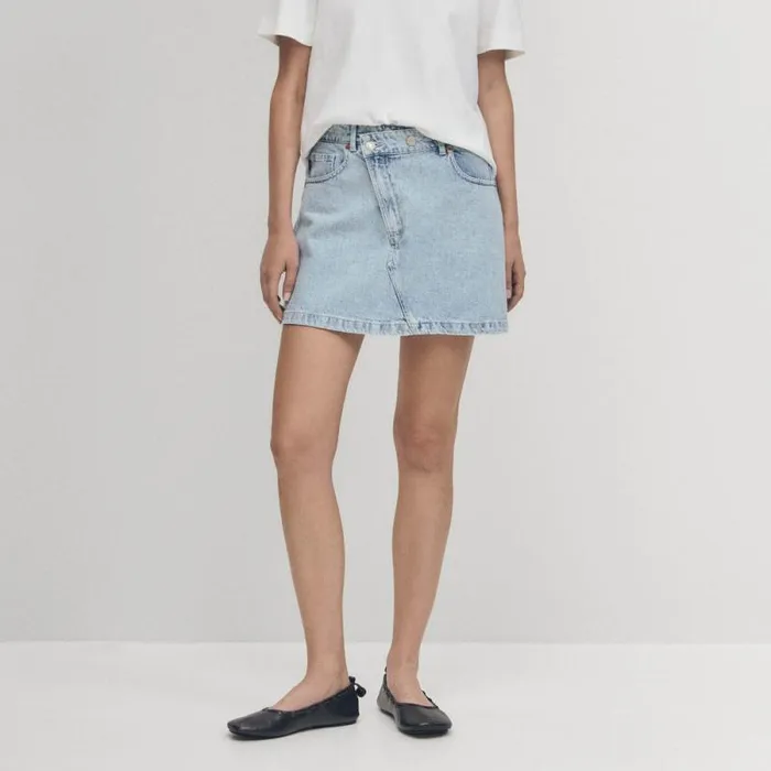 Boston Blue Denim Skirt Women ALOHAS Skirts