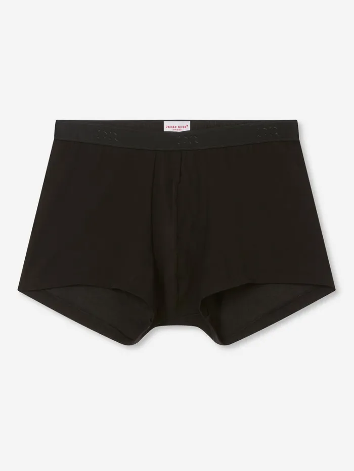 Boxer Briefs Men Derek Rose Boxer Briefs Jack Pima Cotton Stretch Black