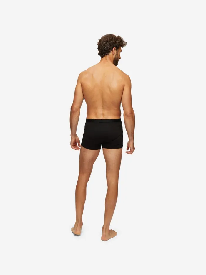 Boxer Briefs Men Derek Rose Boxer Briefs Jack Pima Cotton Stretch Black