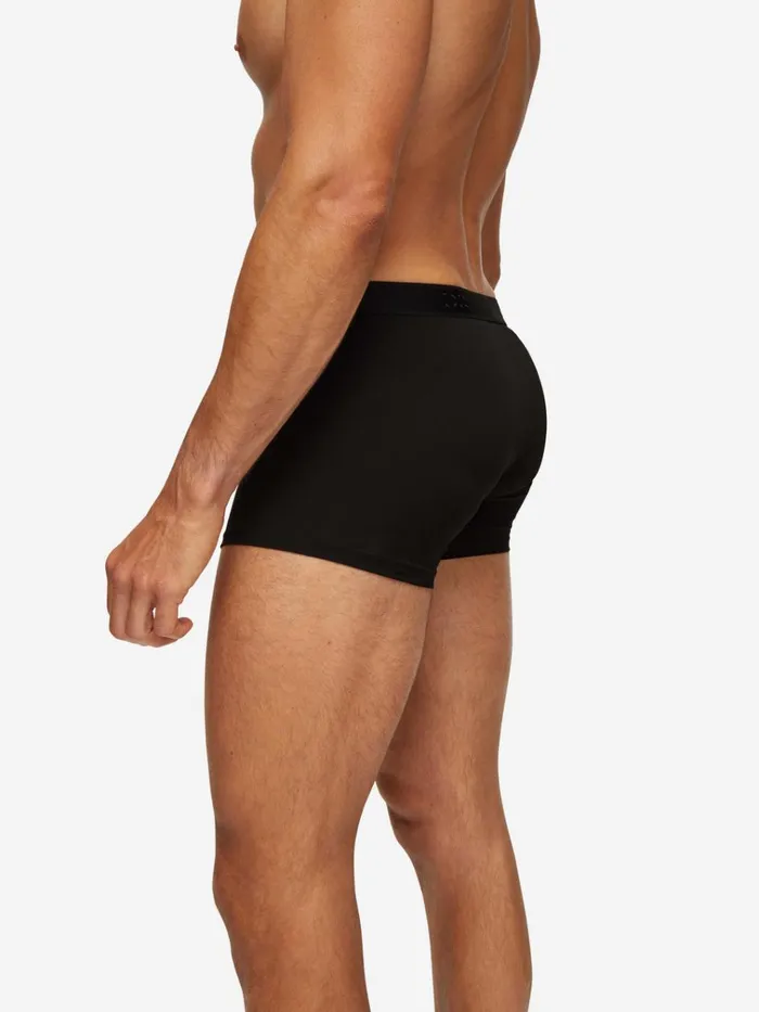 Boxer Briefs Men Derek Rose Boxer Briefs Jack Pima Cotton Stretch Black