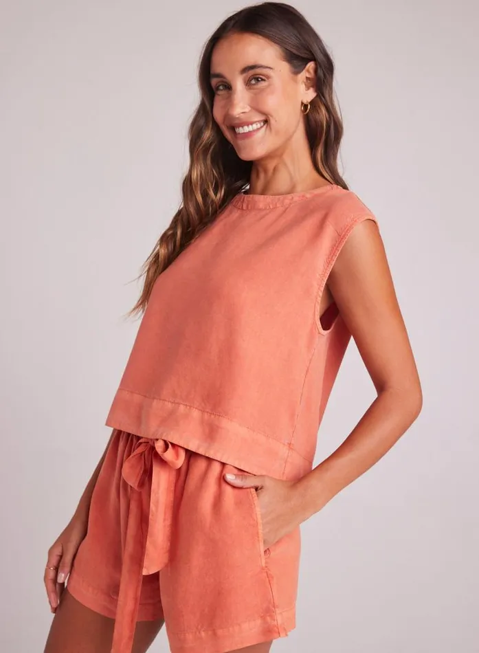 Boxy Button Back Top 8211 Clay Oasis Women Bella Dahl Sleeveless Boxy Button Back Top 8211 Clay Oasis Women Bella Dahl Sleeveless
