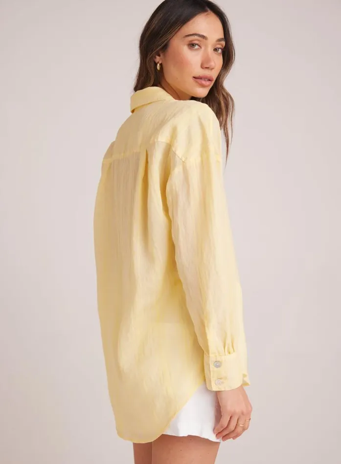 Boyfriend Button Down 8211 Citron Yellow Women Bella Dahl Long Sleeve Boyfriend Button Down 8211 Citron Yellow Women Bella Dahl Long Sleeve