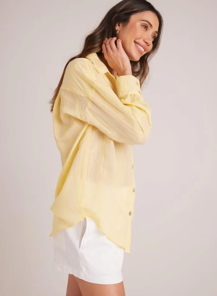 Boyfriend Button Down 8211 Citron Yellow Women Bella Dahl Long Sleeve Boyfriend Button Down 8211 Citron Yellow Women Bella Dahl Long Sleeve
