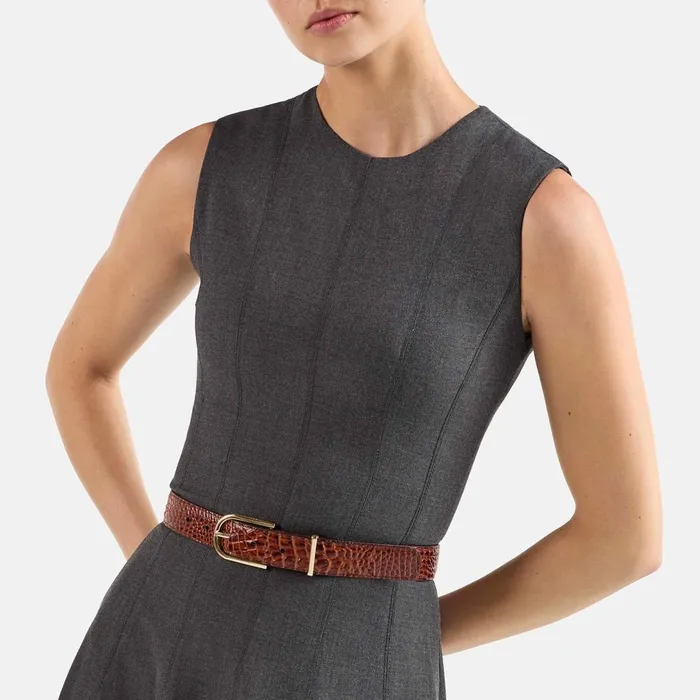 Brahmin Belts Medium Leather Gold Buckle Belt Carnation Classic Croc 8211 Women Brahmin Belts Medium Leather Gold Buckle Belt Carnation Classic Croc 8211 Women