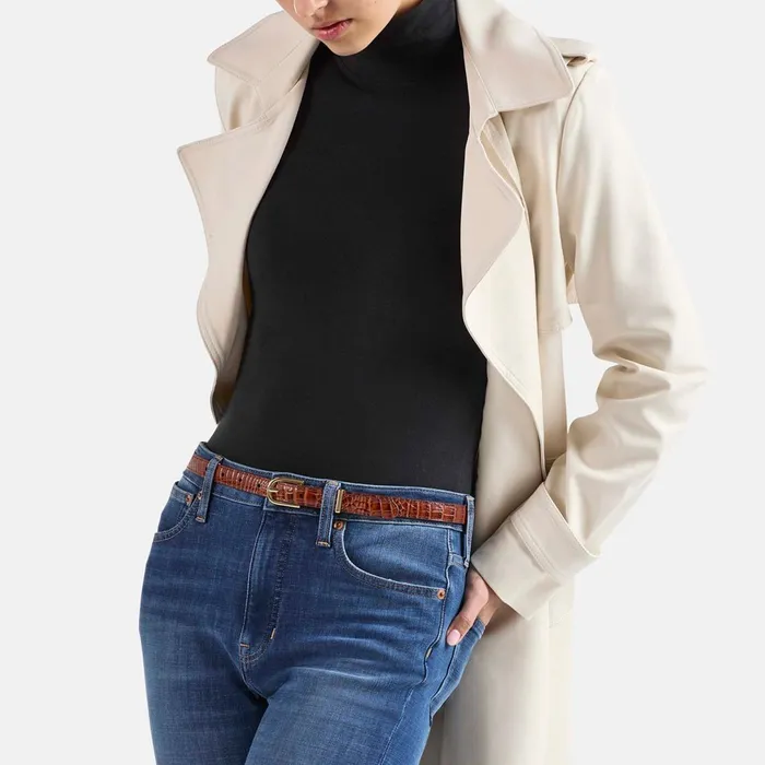 Brahmin Belts Skinny Leather Gold Buckle Belt Grey Classic Snake 8211 Women Brahmin Belts Skinny Leather Gold Buckle Belt Grey Classic Snake 8211 Women