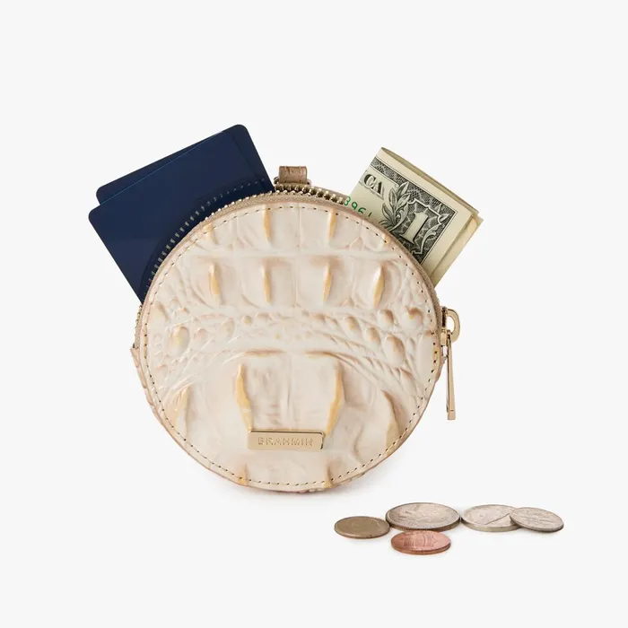 Brahmin Clip Ons and Keychains Circle Coin Purse Black Regal Mini Mel 8211 Women Brahmin Clip Ons and Keychains Circle Coin Purse Black Regal Mini Mel 8211 Women