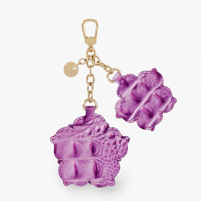 Brahmin Clip Ons and Keychains Flower Duo Lilac Essence 8211 Women Brahmin Clip Ons and Keychains Flower Duo Lilac Essence 8211 Women