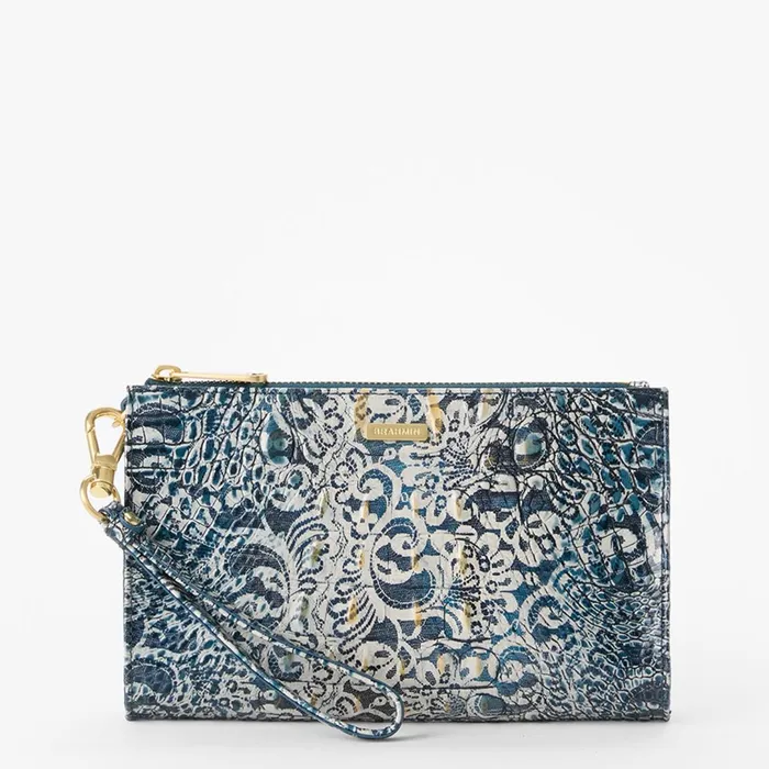 Brahmin Clutches Daisy Blue Filigree Melbourne 8211 Women