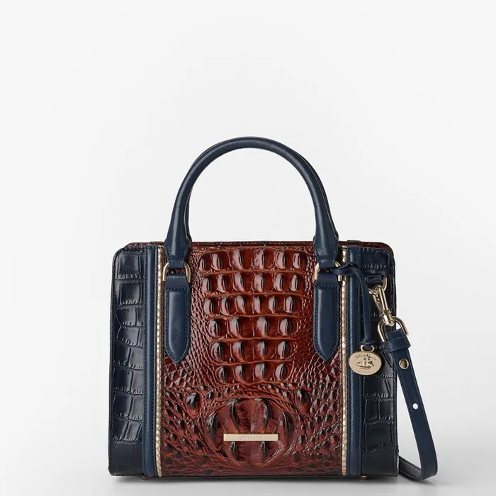 Brahmin Satchels Cami Navy Vesper 8211 Women Brahmin Satchels Cami Navy Vesper 8211 Women