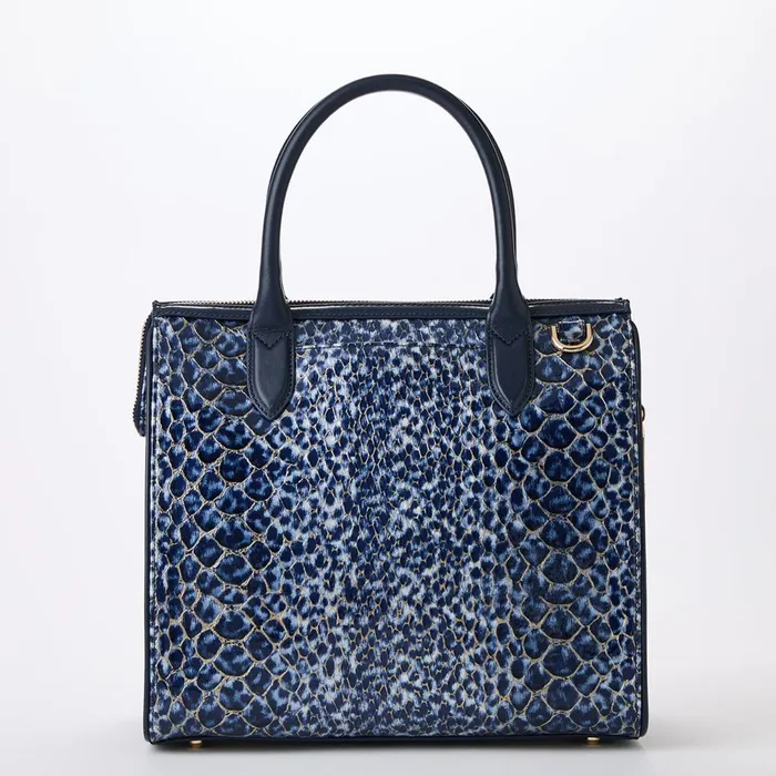 Brahmin Satchels Caroline Navy Meadowport 8211 Women Brahmin Satchels Caroline Navy Meadowport 8211 Women