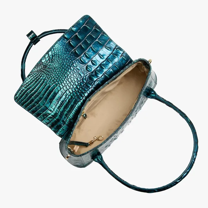 Brahmin Satchels Estelle Blue Patina 8211 Women Brahmin Satchels Estelle Blue Patina 8211 Women