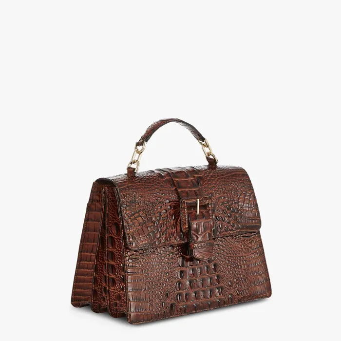 Brahmin Satchels Hallie Pecan Melbourne 8211 Women Brahmin Satchels Hallie Pecan Melbourne 8211 Women