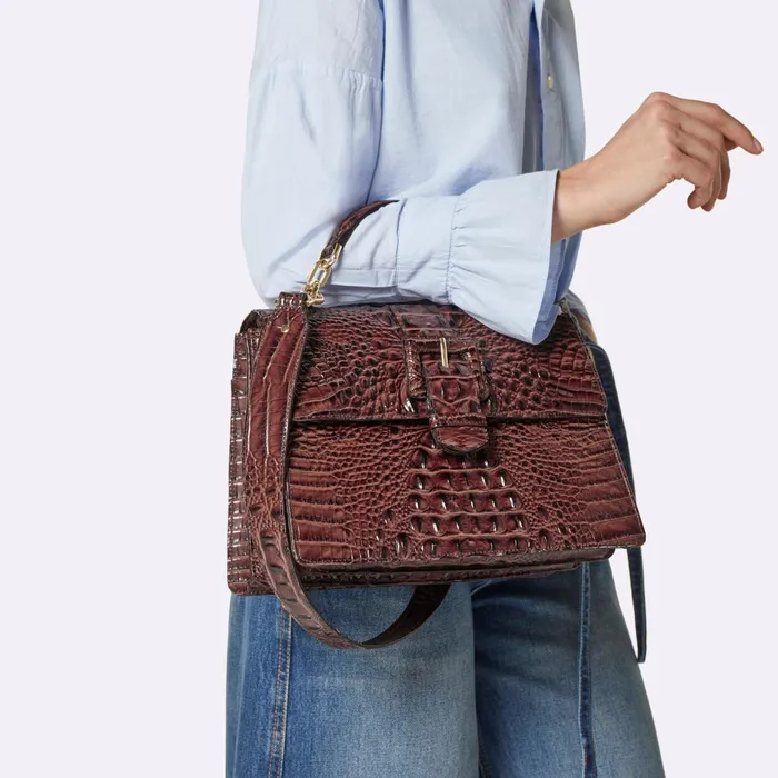 Brahmin Satchels Hallie Untamed Kairos 8211 Women Brahmin Satchels Hallie Untamed Kairos 8211 Women
