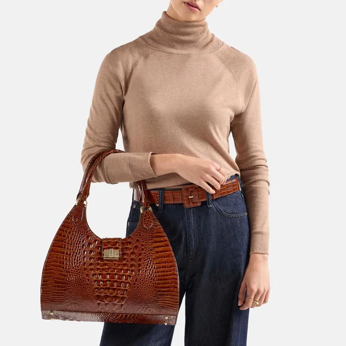 Brahmin Satchels Large Adrian Timeless Taupe Ombre Melbourne 8211 Women