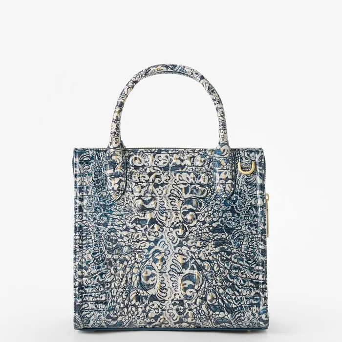 Brahmin Satchels Small Caroline Blue Filigree 8211 Women Brahmin Satchels Small Caroline Blue Filigree 8211 Women