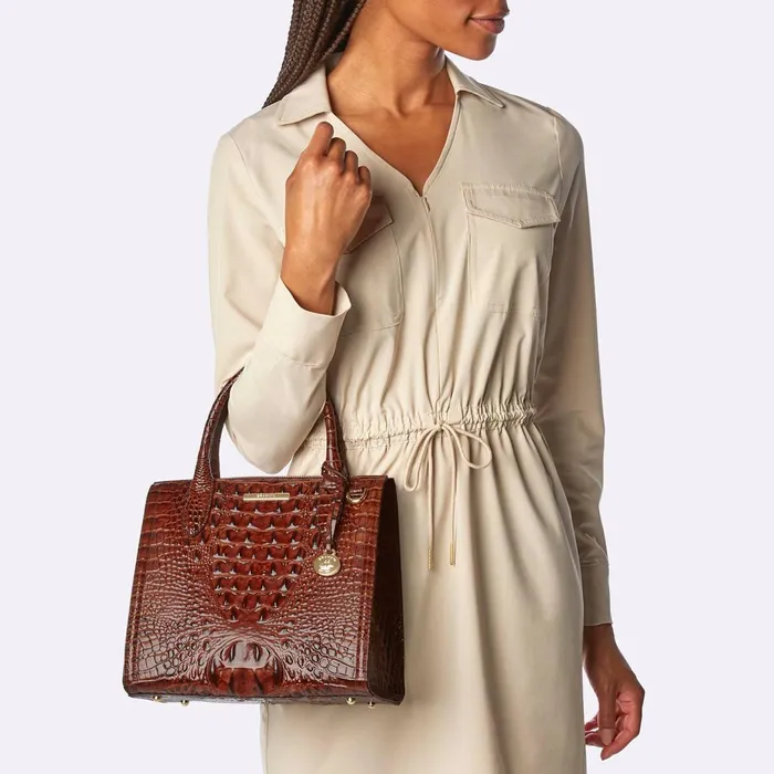 Brahmin Satchels Small Caroline Blue Filigree 8211 Women Brahmin Satchels Small Caroline Blue Filigree 8211 Women