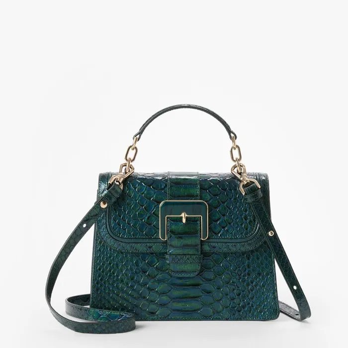 Brahmin Satchels Small Hallie Evergreen Kalopsia 8211 Women