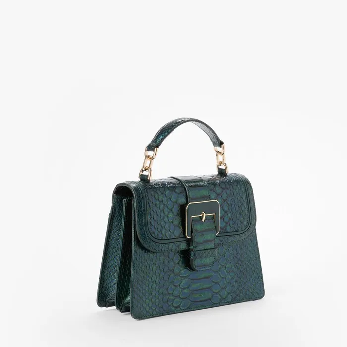 Brahmin Satchels Small Hallie Evergreen Kalopsia 8211 Women Brahmin Satchels Small Hallie Evergreen Kalopsia 8211 Women