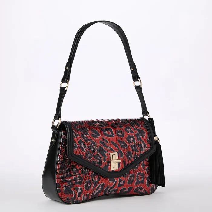 Brahmin Shoulder Bags Nerida Red Leopardess 8211 Women