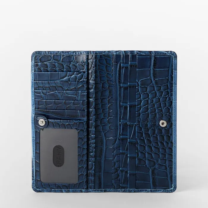 Brahmin Wallets and Wristlets Ady Wallet Heavenly Blue Lumeria 8211 Women