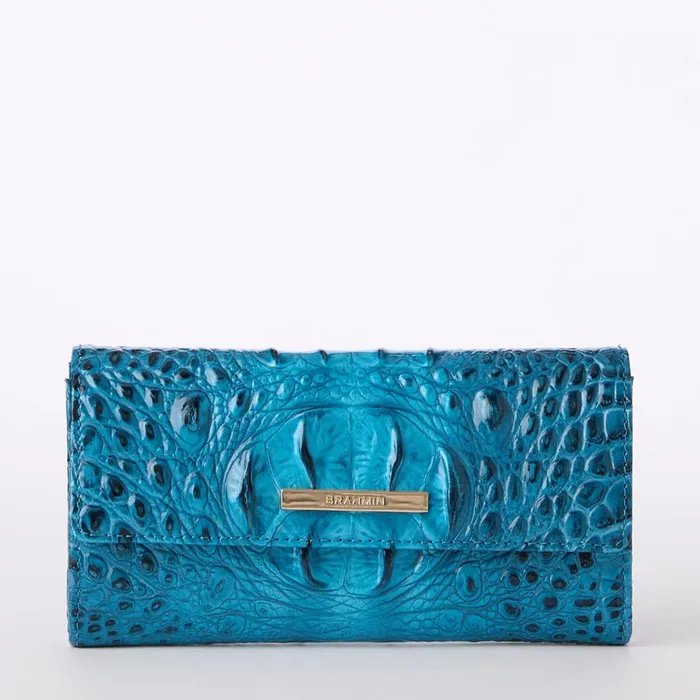 Brahmin Wallets and Wristlets Cordelia Wallet Vibrant Azure 8211 Women