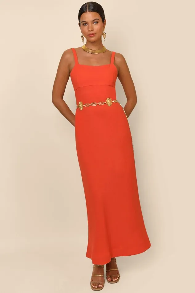 Brennan Red Women RIXO Dresses