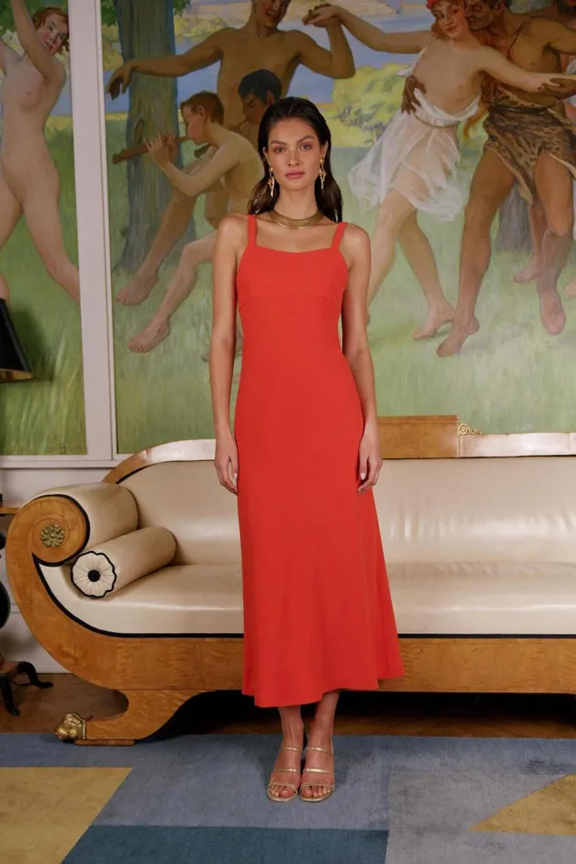 Brennan Red Women RIXO Dresses