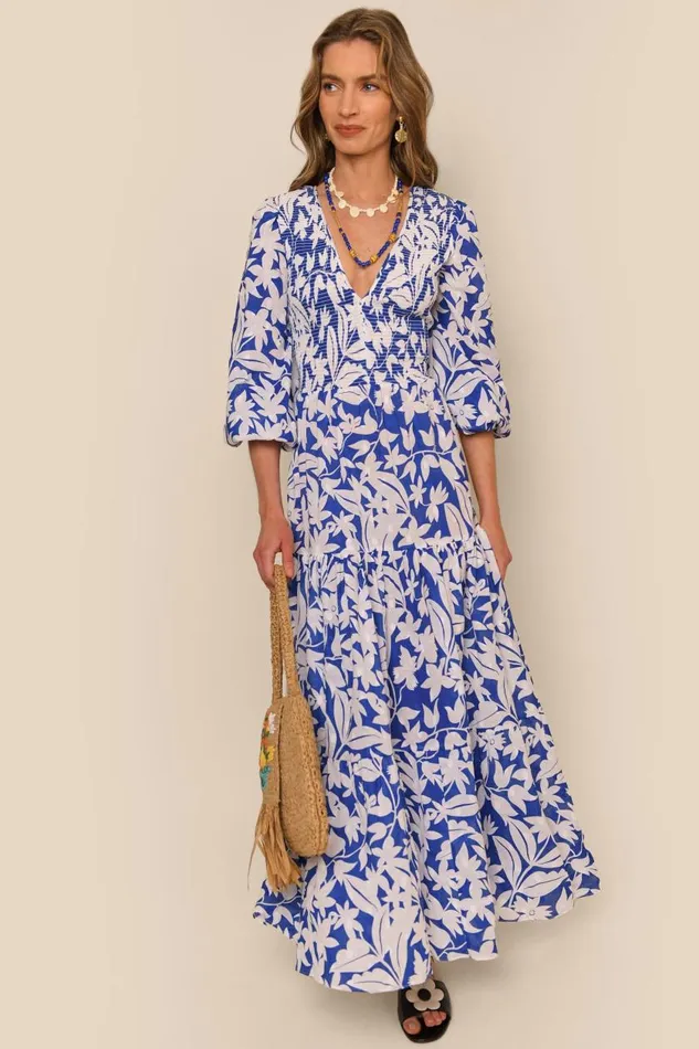 Brooke Cut Out Palm Violet Women RIXO Dresses