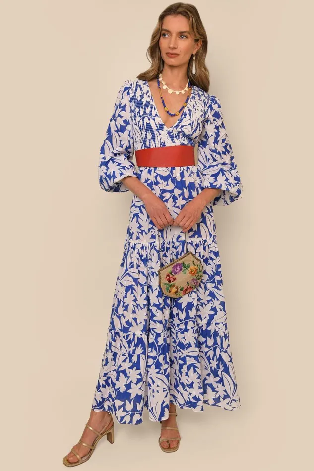 Brooke Cut Out Palm Violet Women RIXO Dresses