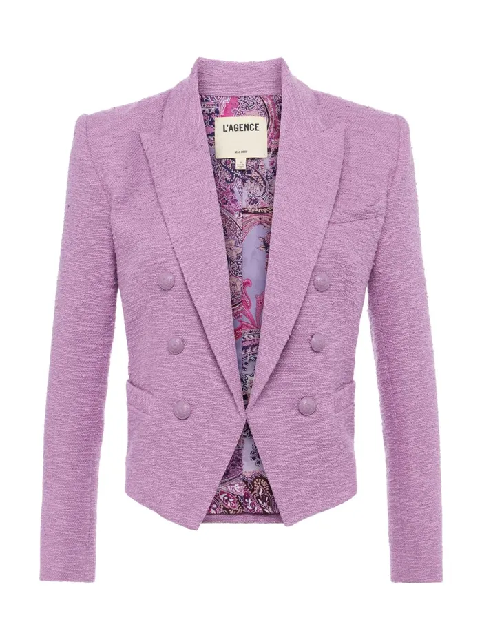 Brooke OpenFront Blazer Wisteriafrench Paisley Women L039Agence Blazers and Jackets Brooke OpenFront Blazer Wisteriafrench Paisley Women L039Agence Blazers and Jackets
