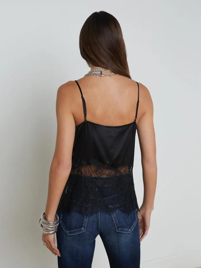 Bryna Silk Lace Camisole Blackblack Women L039Agence Camisoles and Tanks Bryna Silk Lace Camisole Blackblack Women L039Agence Camisoles and Tanks