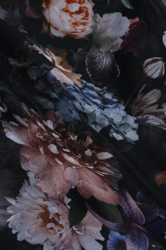 Cambria Silk TieNeck Blouse Black Multi Vintage Oil Flower Women L039Agence Blouses and Tops Cambria Silk TieNeck Blouse Black Multi Vintage Oil Flower Women L039Agence Blouses and Tops