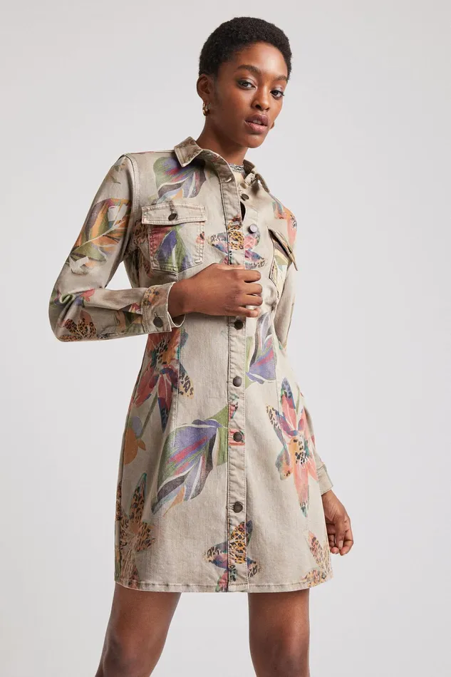 Camoflower Tshirt Dress Women Desigual Dresses