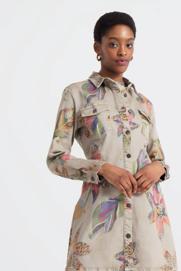 Camoflower Tshirt Dress Women Desigual Dresses