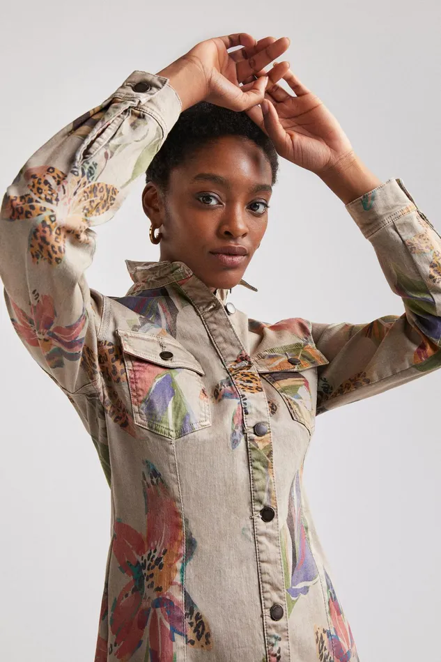 Camoflower Tshirt Dress Women Desigual Dresses