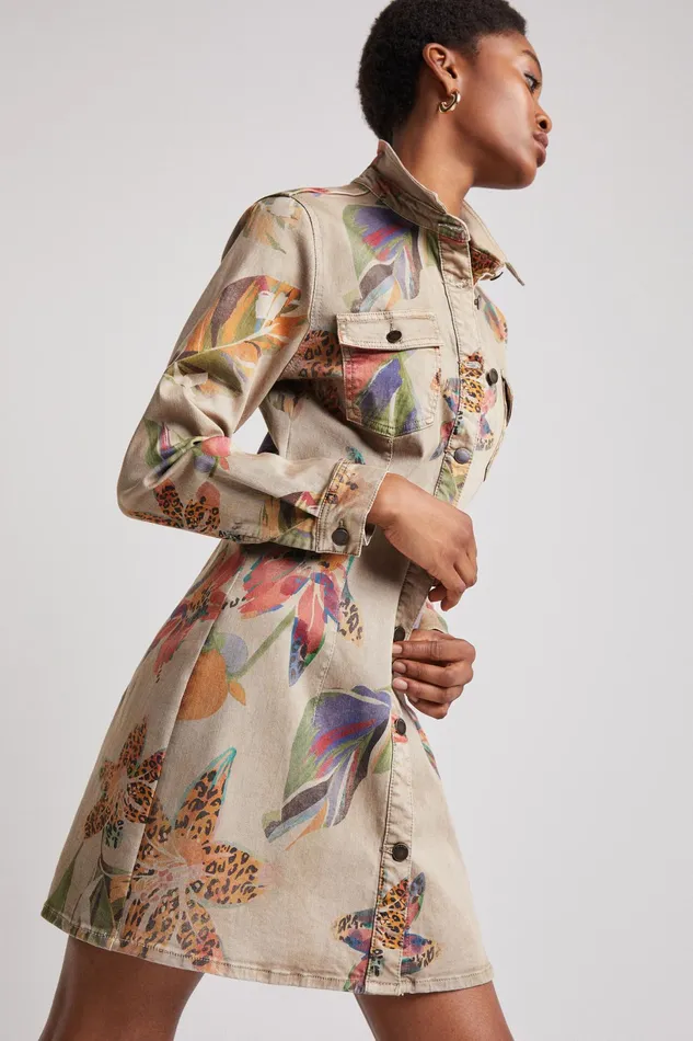 Camoflower Tshirt Dress Women Desigual Dresses