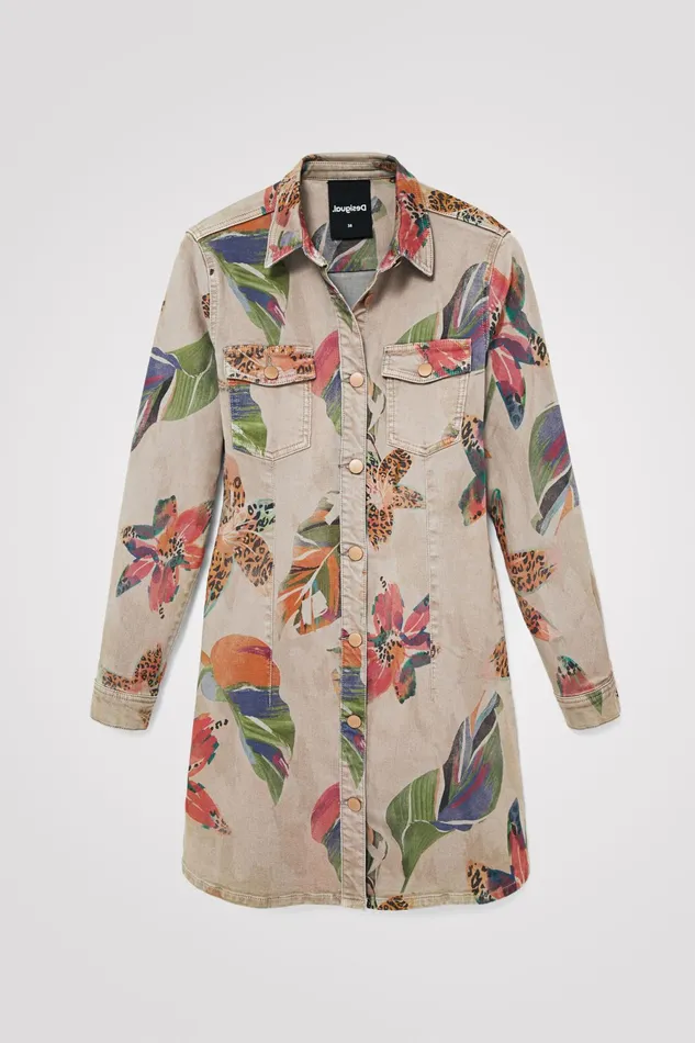 Camoflower Tshirt Dress Women Desigual Dresses